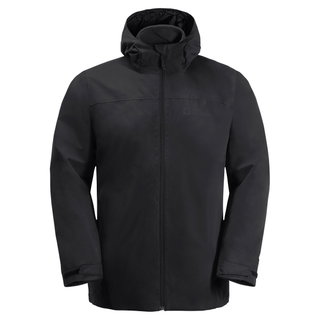 Jack Wolfskin Winterjacke Taubenberg 3in1 (wasser- und winddicht, Fleece-Innenjacke) schwarz Herren